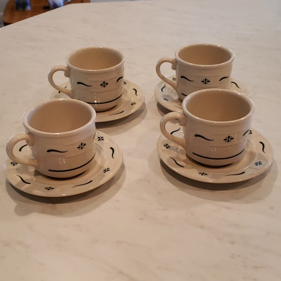 Longaberger Other - LONGABERGER set of 4 cups and saucers